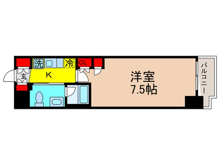 プラウドフラット両国サウスの物件間取画像