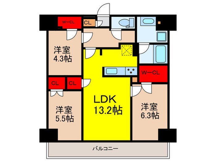 プラウドフラット両国サウスの物件間取画像