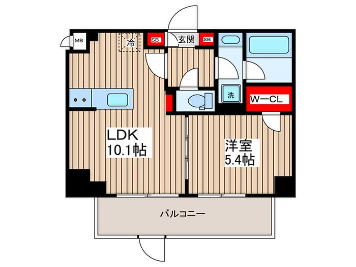 S-RESIDENCE錦糸町Southの物件間取画像