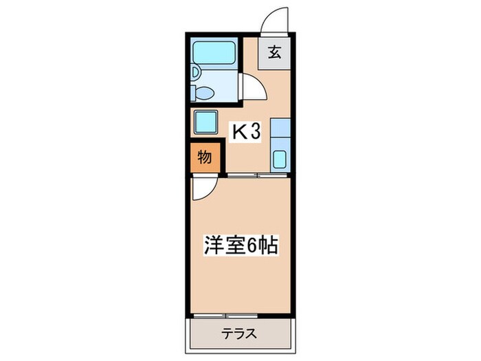 シティハイムエクセルⅢの物件間取画像