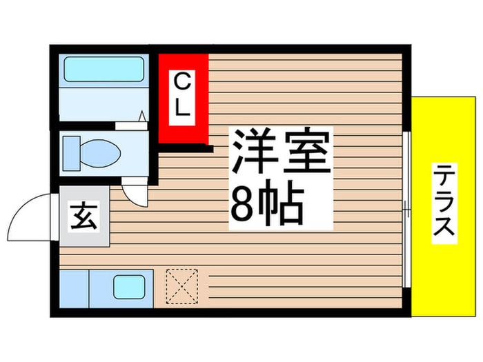 コーポフジの物件間取画像