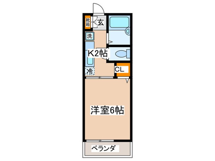 ハウス３４８の物件間取画像