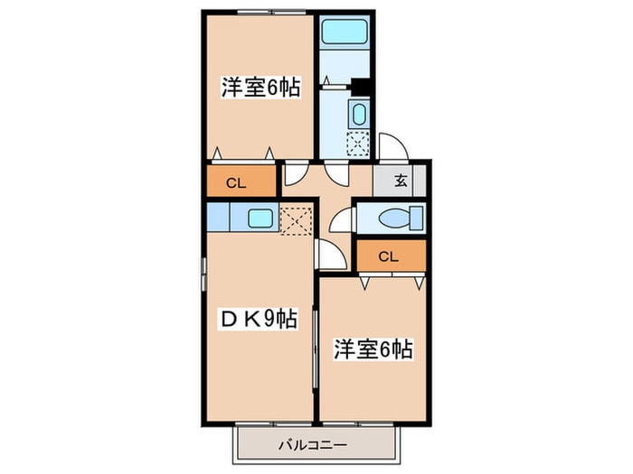 グランパルクBの物件間取画像