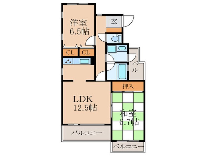 Ｔ‘ｓ　ｇａｒｄｅｎ鷺ノ宮の物件間取画像