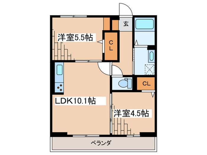 エリオント共和の物件間取画像