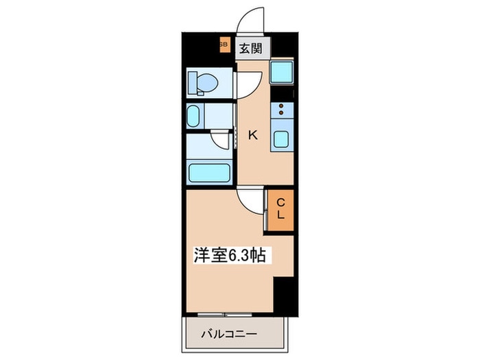 ケルスコート笹塚の物件間取画像