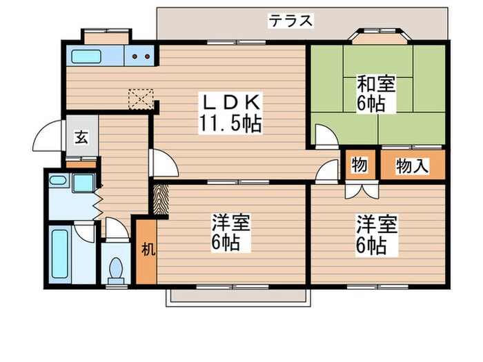 リーベ２１の物件間取画像