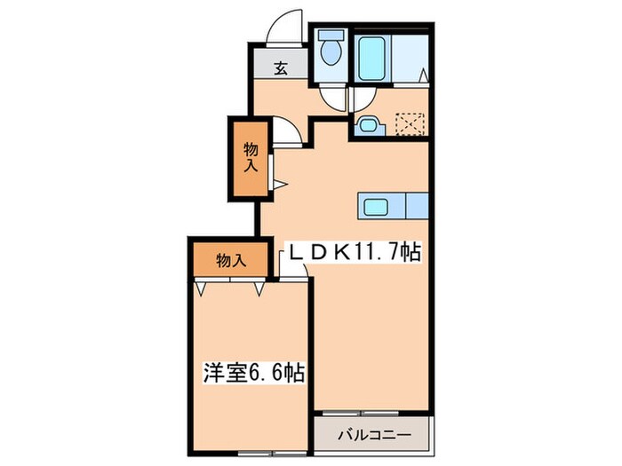 ハピア清水台の物件間取画像