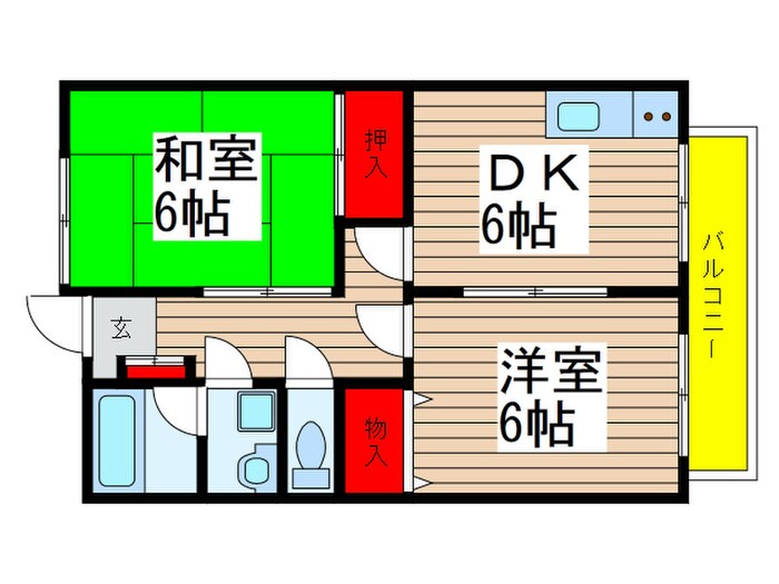 ベルシャブルの物件間取画像