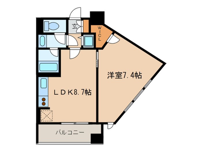 レジディア市ヶ谷の物件間取画像