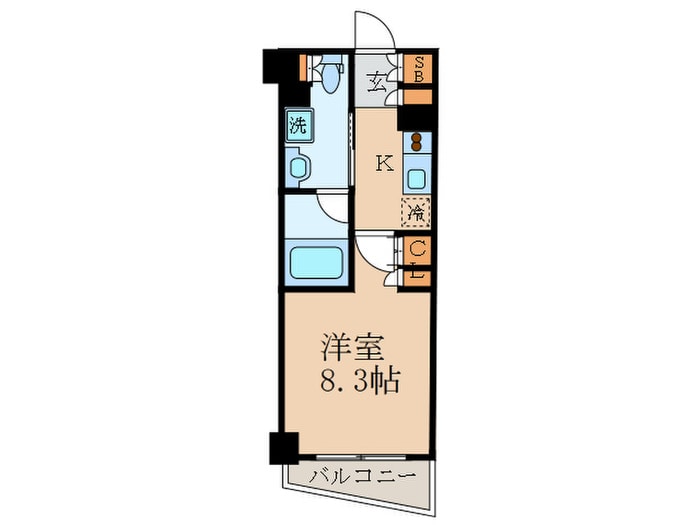 レジディア中落合A棟の物件間取画像