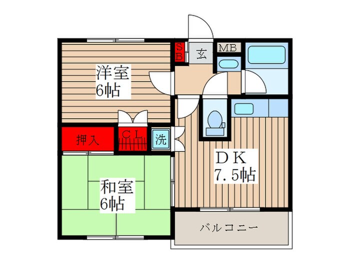 オービットⅡの物件間取画像