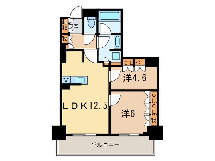 ルフォンプログレ滝野川の物件間取画像