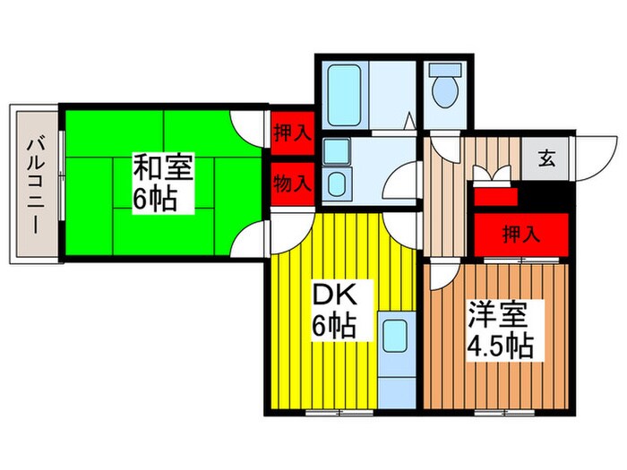 メゾン加賀谷の物件間取画像