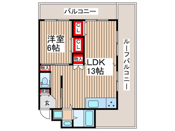 レヂオンス新所沢（303）の物件間取画像