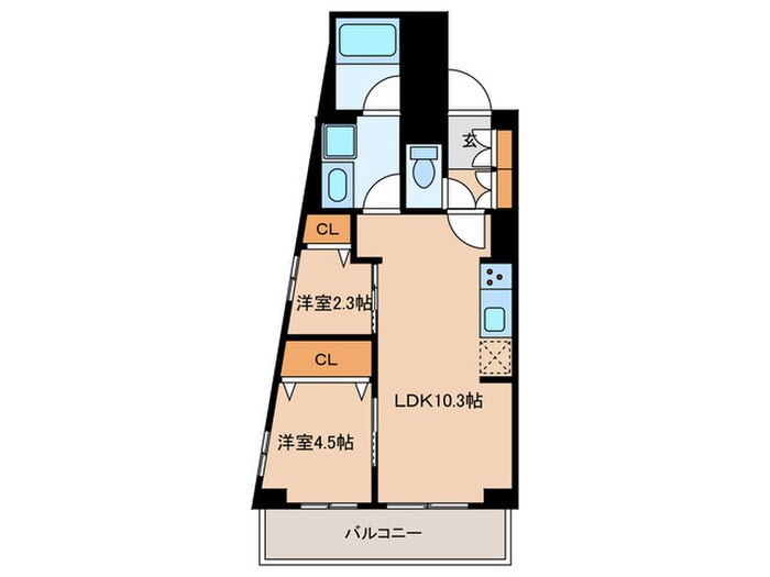 ラティエラ品川西大井の物件間取画像