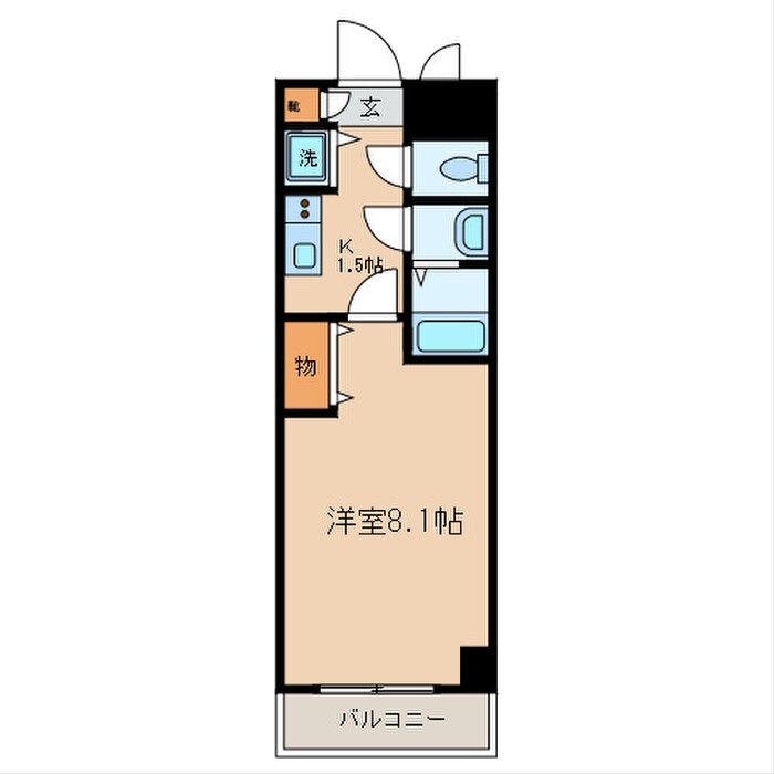 ＫＹＫガーデンホームズ若林の物件間取画像