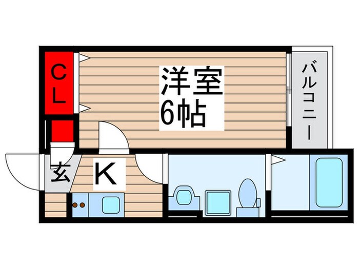 ベルメント陣屋前B棟の物件間取画像