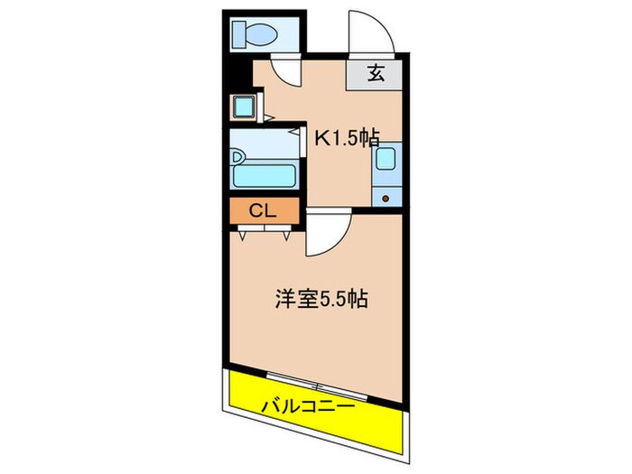 メインステージ白金高輪(411)の物件間取画像