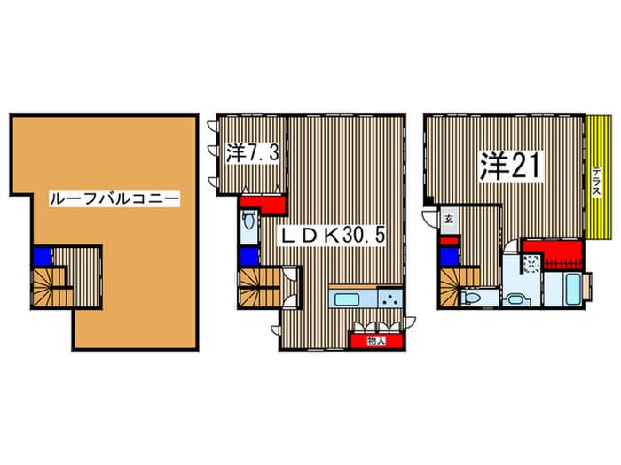 新千葉戸建貸家の物件間取画像