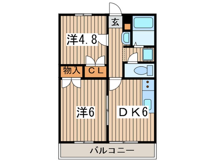 グリンライフＤの物件間取画像