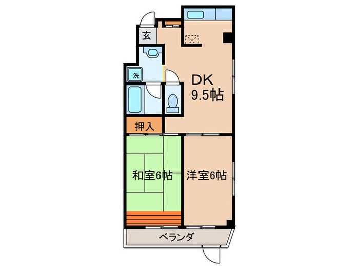 加藤マンションの物件間取画像