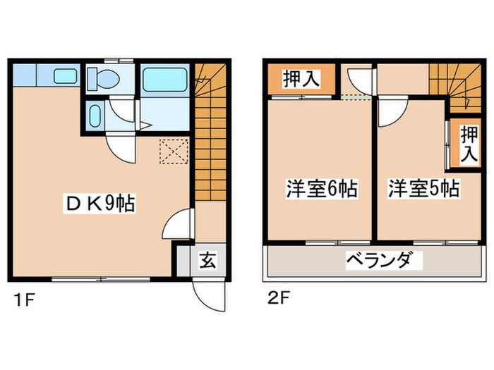 ハイツ市川の物件間取画像