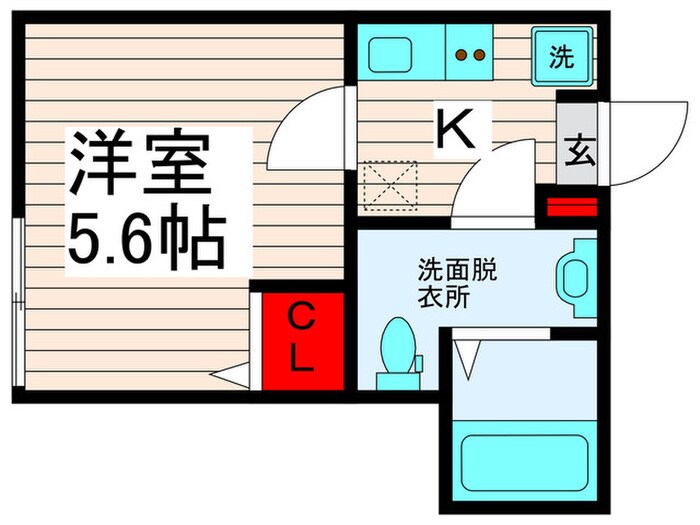 フィオーレ栗原の物件間取画像