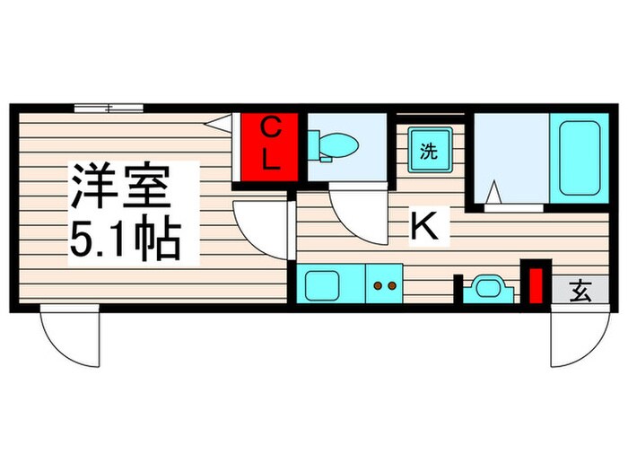 フィオーレ栗原の物件間取画像