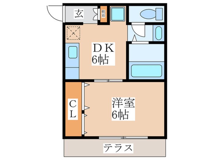 ハイム富久の物件間取画像