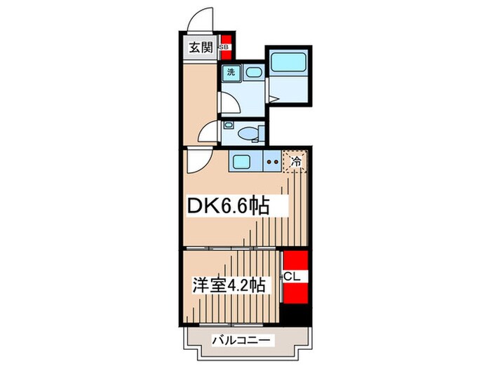 Belleviage Kinshichoの物件間取画像