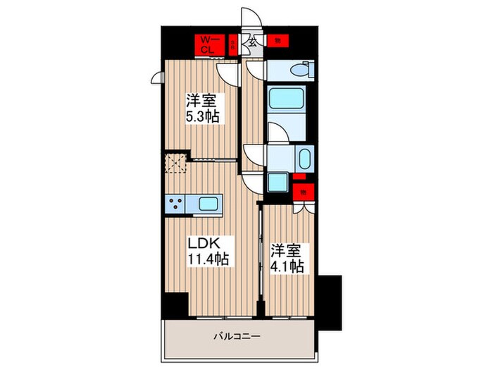 コンフォリア本所吾妻橋Ⅱの物件間取画像