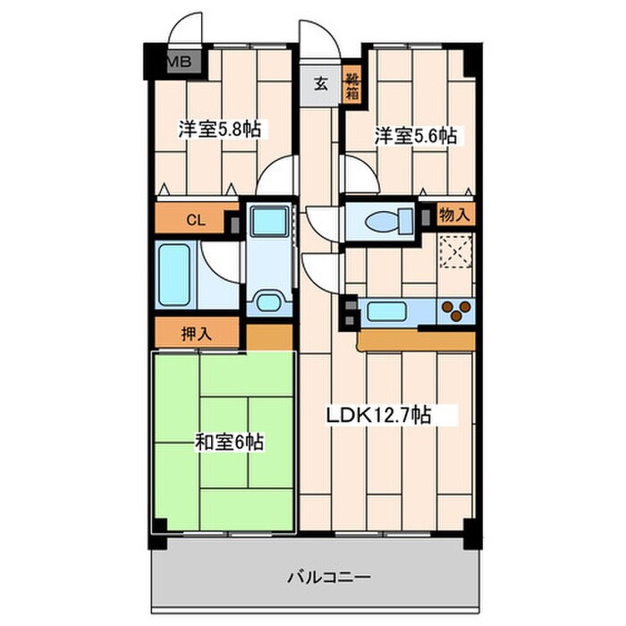 カーサグランデＭＩＮＥＯの物件間取画像