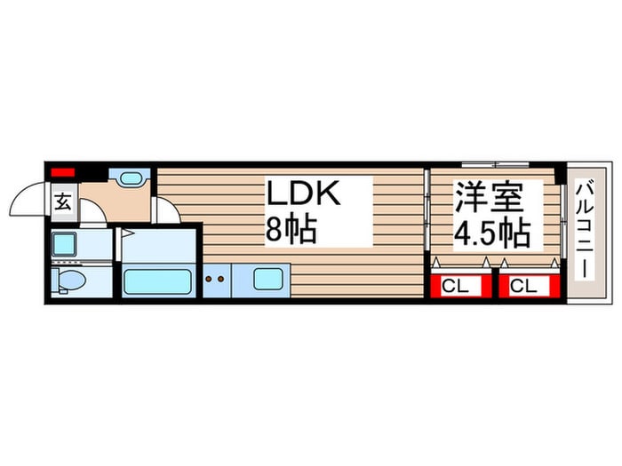 ＭＥＬＤＩＡ幕張の物件間取画像