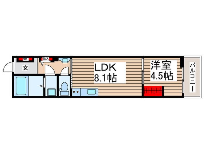 ＭＥＬＤＩＡ幕張の物件間取画像