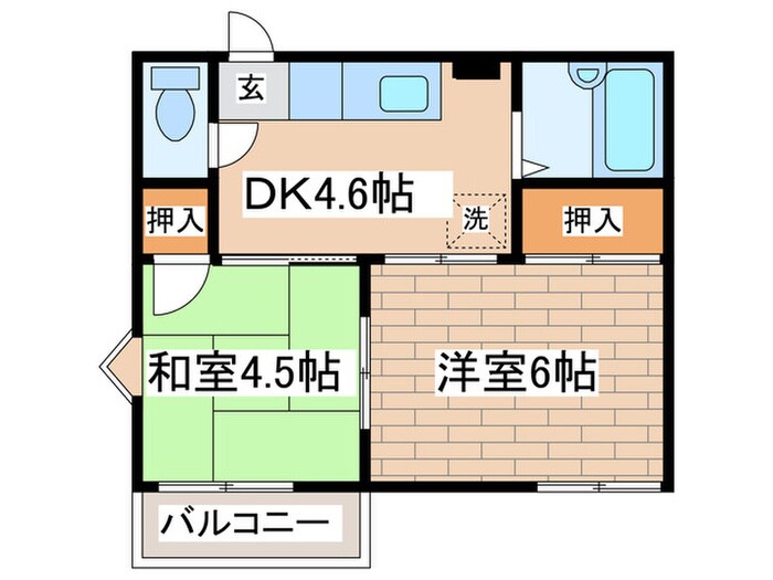 ロッヂハウスBの物件間取画像