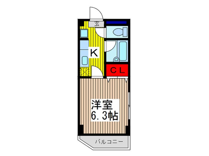 イ－ストシティタワ－ズの物件間取画像