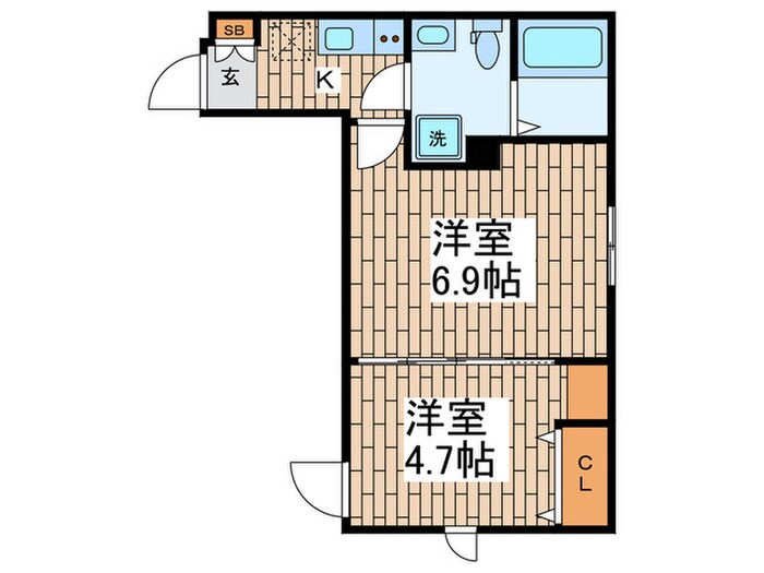 ラフィスタ品川西大井の物件間取画像