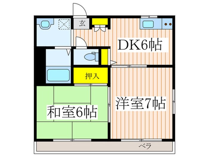 メゾンド ＥＬＬＥの物件間取画像