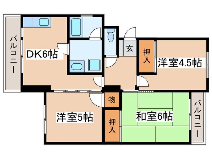 グリーンマンションテラの物件間取画像