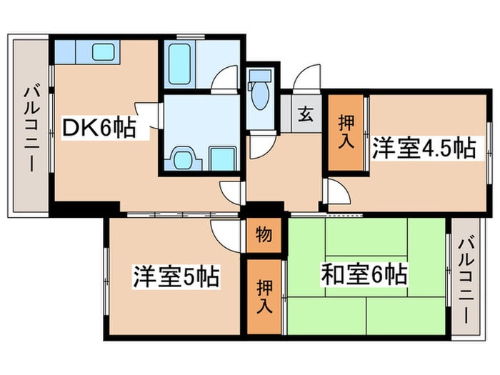 グリーンマンションテラの物件間取画像