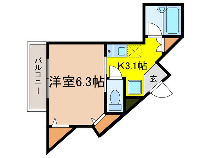 ヴィラ楓の物件間取画像