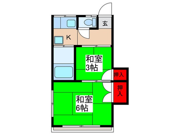 長澤荘の物件間取画像