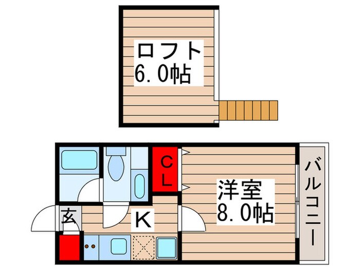 サンヴィアーレ三咲の物件間取画像