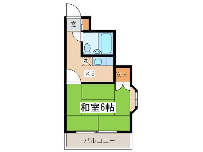 ベルハイツ大谷の物件間取画像