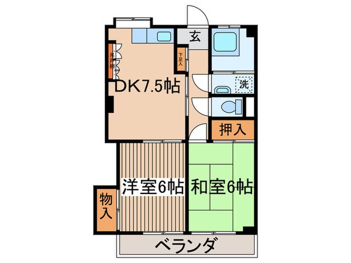 カ－サ山上の物件間取画像