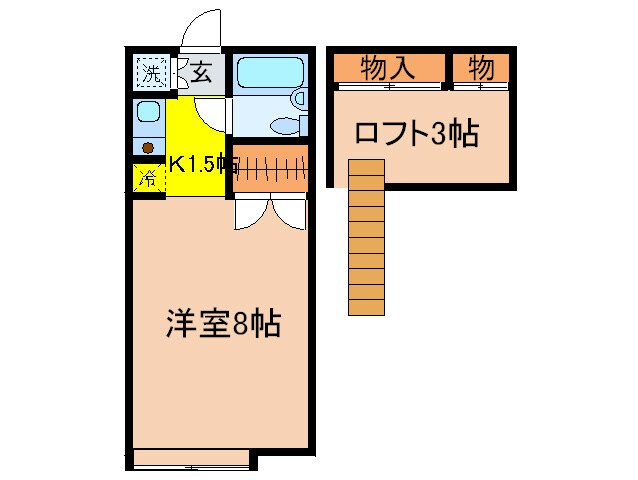 ＧＲＥＥＮ　ＧＡＢＬＥＳの物件間取画像