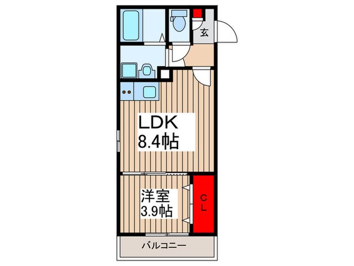 ＡＪ草加ＷｅｓｔⅡの物件間取画像