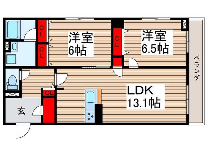 スカイタウンRの物件間取画像