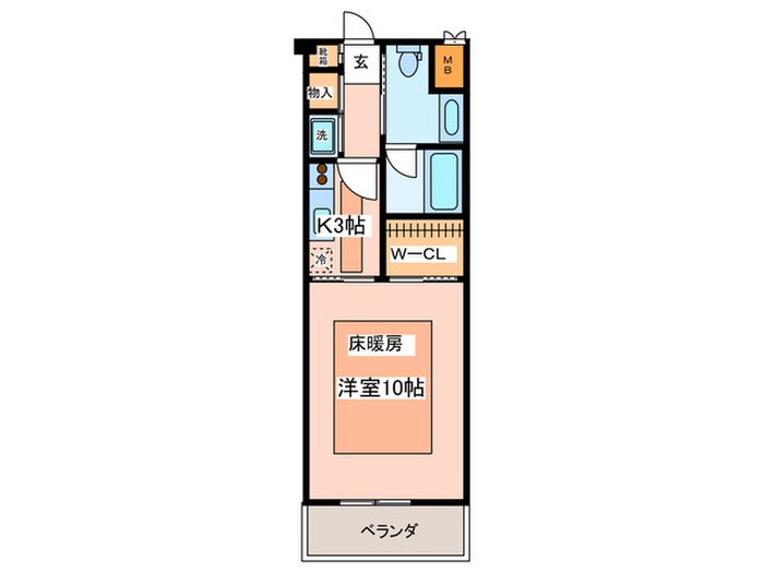 コンフォ－ト中野島の物件間取画像